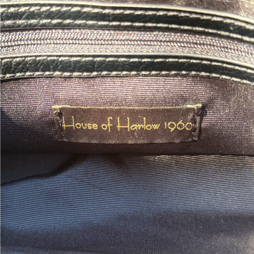 House of Harlow 1960 Black Quilted Shoulder Bag with Chain Strap - Picture 2 of 6